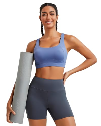 Image of RUNNING GIRL Sports Bras for Women High Support,Racerback High Impact Sports Bra Moulded Cup Workout Bra Push up