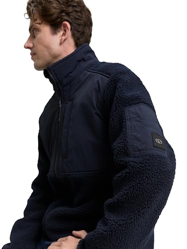 TOM TAILOR Herren Teddy Jacke mit Stehkragen – Ansicht 6