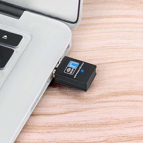 BSWL 300Mbps Mini Wireless USB WiFi Adapter 802.11n Wireless Network Card WiFi Receiver for PC Desktop Laptop Supports Windows Vista/XP/Win7/8/10/11, Linux, Mac OS, Black