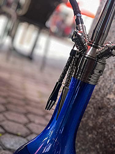 Shisha Gabel für Tabak mit Ahle hochwertig und perfektes Zubehör für Phunnel Kopf Wasserpfeife und Hookah mit edler… – Bild 5