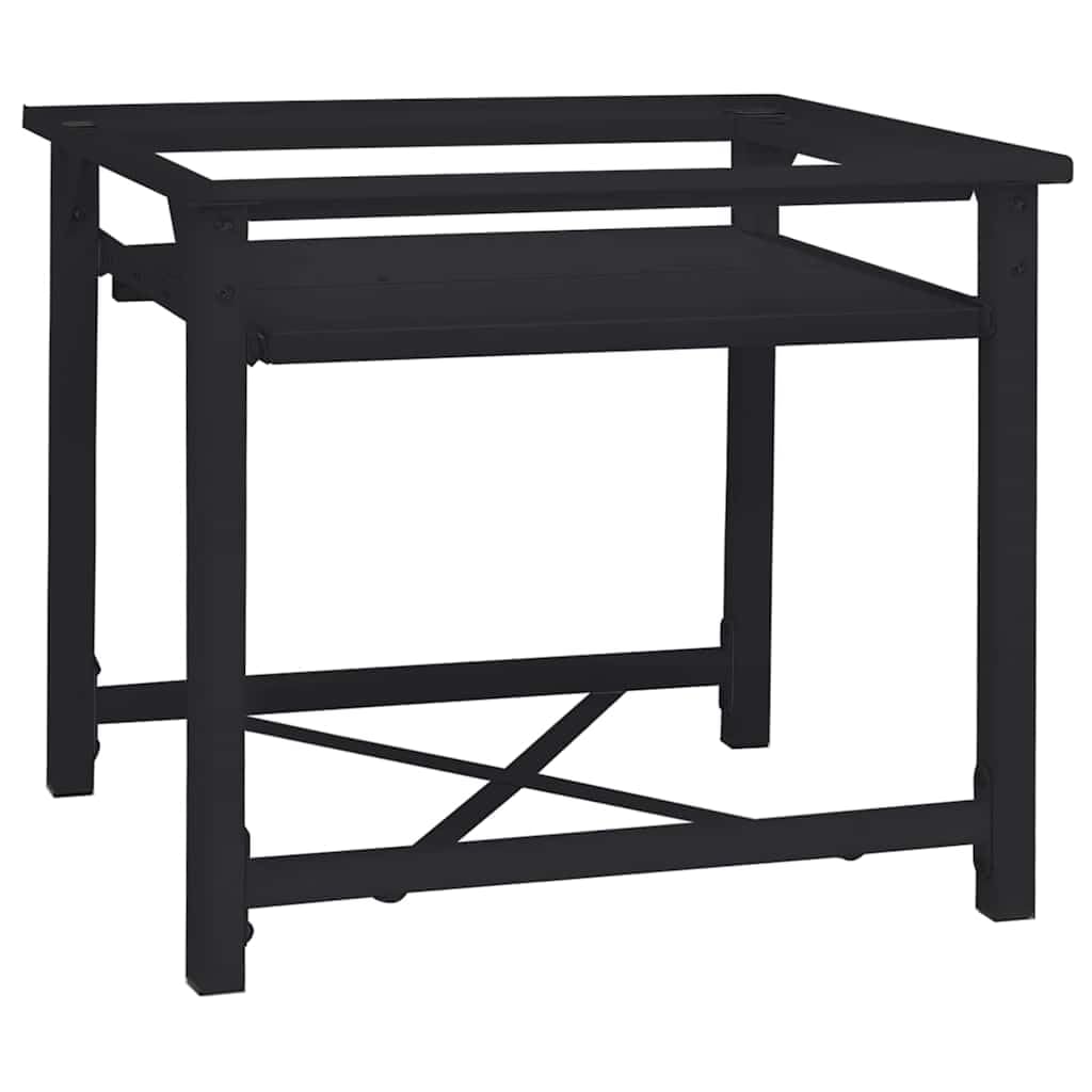 Pedestal de lavadora de acero negro 60 x 56 x 52 cm con patas ajustables, base y base para lavandería, accesorios de secador, alfombrilla antivibración, protección contra ruido, apilamiento