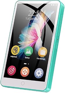 MP3 Player with Bluetooth and WiFiMECHEN 3.5" Full Touch Screen Mp3 Mp4 Player with SpeakerAndroid Streaming Portable Digital HiFi Sound Music Player with FM Radio,Recorder, Browser. (H1-Green)