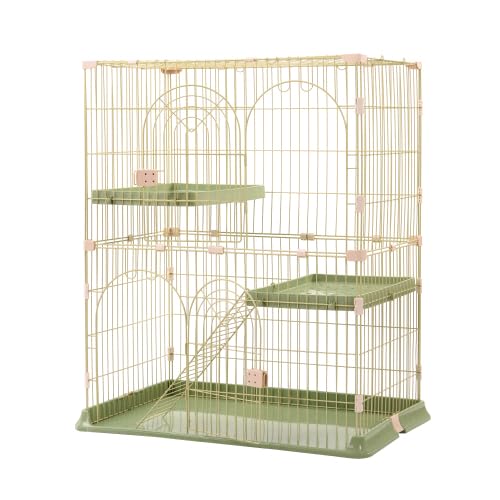 BTM 猫 ケージ キャットケージ 猫ゲージ おしゃれ キャットハウス ネコ ハウス 多段 留守番 保護 脱走防止 多頭飼いペットケージ