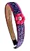 Purple Glitter Headband with Pink Daisy Flower for Preschoolers and Little Girls By Funny Girl Designs