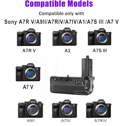 Empuñadura de batería Sony A7IV repuesto VG-C4EM para batería FZ100 2