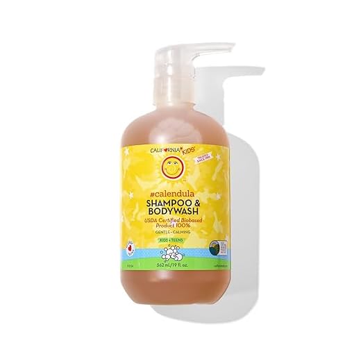 California Baby Shampoo E Sabonete Líquido Kids, Calêndula, Cuidado Suavizante Para A Pele De Adolescentes | 100% Vegetal, Aroma Lavanda, Hipoalergênico, 500 Ml