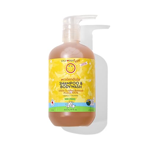 California Kids Shampoo + Body Wash | Calendula | Soothing Skin Care for Kids + Teens| 100% Plant-Based | Lavender Scent | Hypoallergenic | 19 oz
