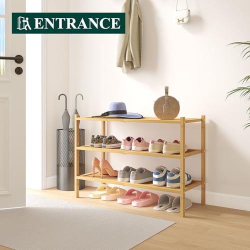Smiry Bamboo Shoe Rack Organizer Storage - Image 8