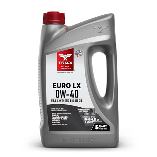 TRIAX Euro LX 0W-40 - Full Synthetic European Car Engine Oil...