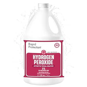 Hydrogen Peroxide 3% - Made in Canada - 4 Liter / 1 Gallon