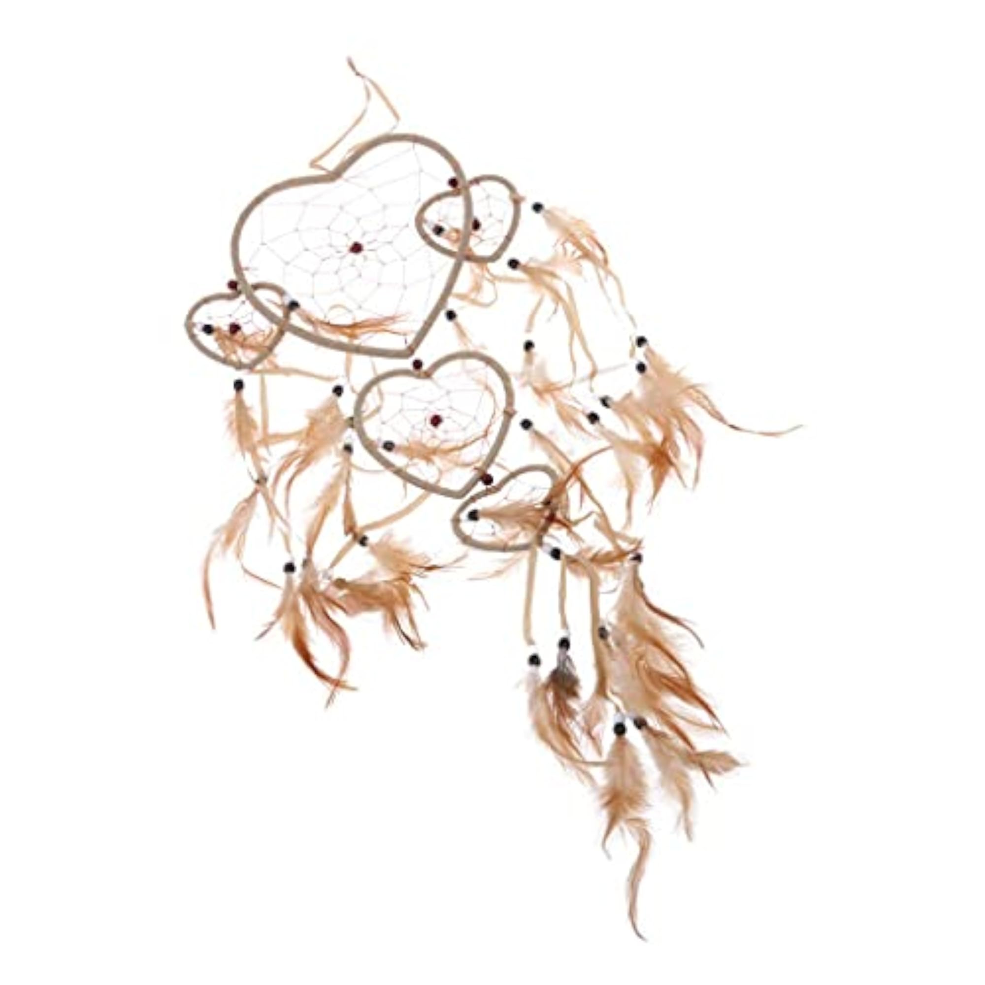 Dream Catcher Net with Feathers Wall Hanging, Handmade Craft