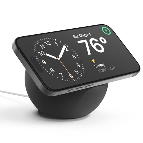 elago MS2 Charging Stand Compatible with MagSafe Charger - Premium Silicone, Compatible with iPhone 17/16/15/14/13/12 Series, Designed for MagSafe Stand [Black] [Charging Cable Not Included]