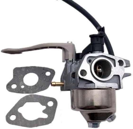 Πλευρά view of carburetor showing linkages and fuel inlet