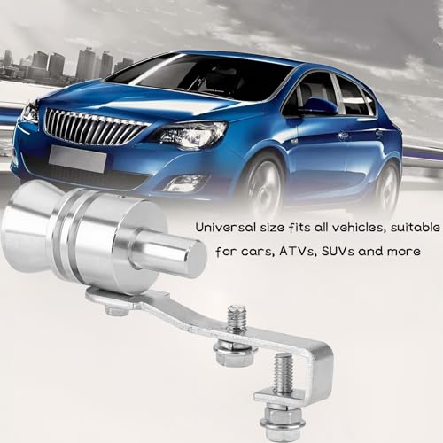 2 Stück Auspuff Sound Booster,Turbo Sound Pfeifen,Auspuff Endrohr,Turbo Sound Simulator Pfeife,Aluminiumlegierung Auto Turbo Sound Auspuff,Autos Endrohr Schalldämpfer Für Alle Fahrzeuge Modelle