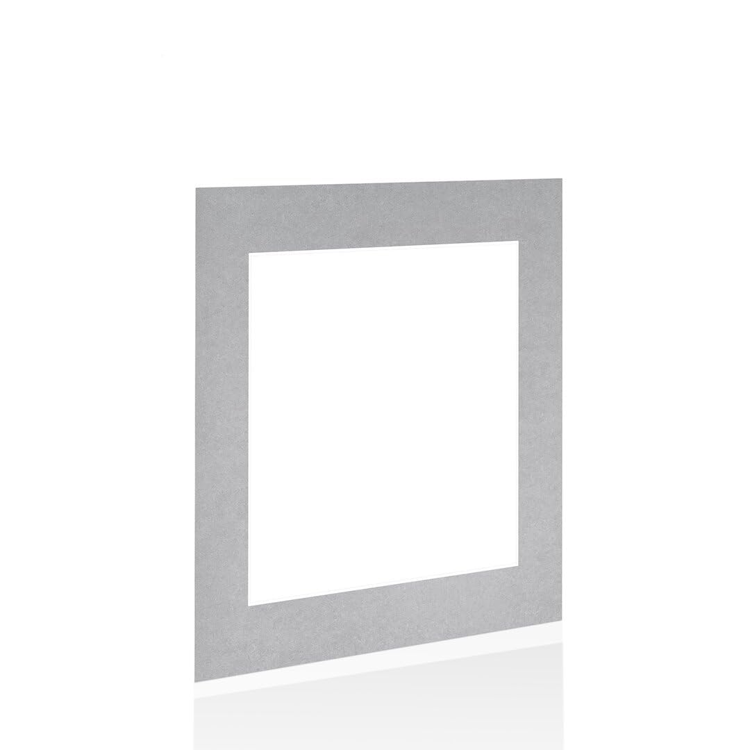 Procut Global 14x11" Silver Picture Mounts - Fits 10x8" Photo Size โ image 1