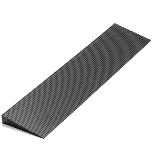 1.6 Rise Ordorless Threshold Ramp Doorway Curb Ramp, 3000LBS Capacity Mobility Door Ramps for Home Steps, Anti-Slip Wheel Chair Ramp for Bike, Scooter, Bathroom，Sweeper（1.6'RISE）