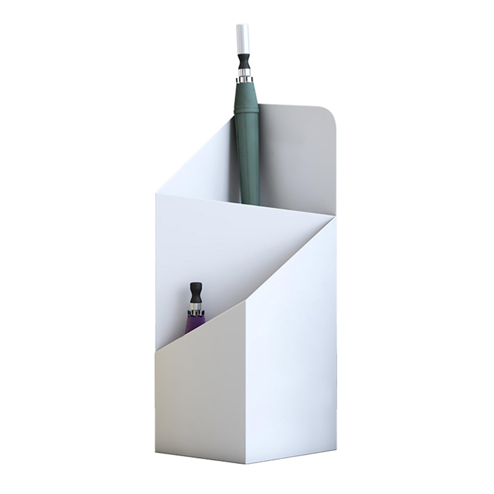 sdSDGrw umbrella stand, Umbrella Holder for Walking Sticks & Canes - Stylish Entryway & Office Storage Solution(White)