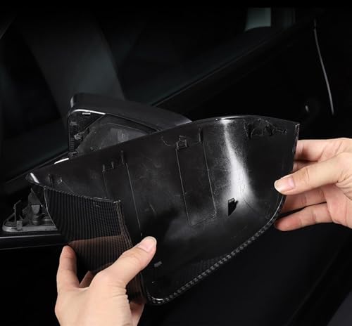 Couverture de rétroviseur Tesla Model 3 carbone mat contre les rayures et les impacts