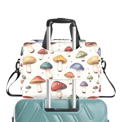 Retro Art Mushroom Maletín para Laptop 16 Pulgadas miniatura 6