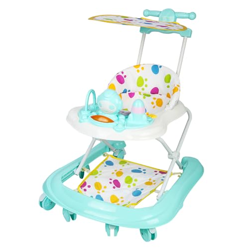 Andador para bebé con música, antideslizante, para niños y niñas a partir de 6 meses, máx. 15 kg (verde)