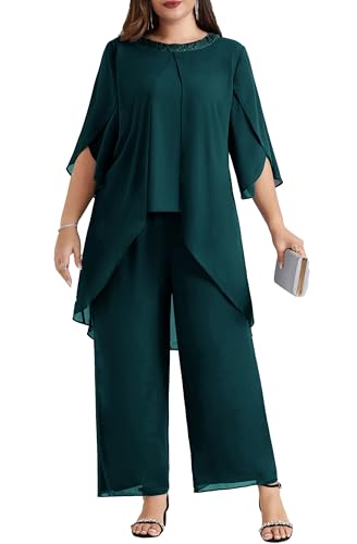 Hanna Nikole Glitzer Outfit Damen GroßE GrößEn Abendanzug Chiffon Hosenanzug Eleganter Zweiteiler Festliches Outfit Hochzeitsgast Festmode Cocktail Tops Und Festliche HosenanzüGe Party Outfit Hanna Nikole Glitzer Outfit Damen GroßE GrößEn Abendanzug Chiffon Hosenanzug Eleganter Zweiteiler Festliches Outfit Hochzeitsgast Festmode Cocktail Tops Und Festliche HosenanzüGe Party Outfit