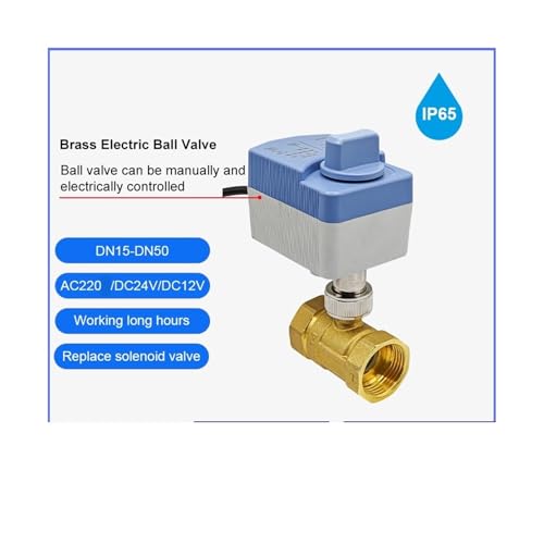 Válvula de bola impermeable IP65 con control motorizado de 2 vías 3