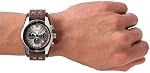 Fossil Men's Coachman Quartz Stainless Steel and Leather Chronograph Watch, Color: Silver, Black (Model: CH2564)