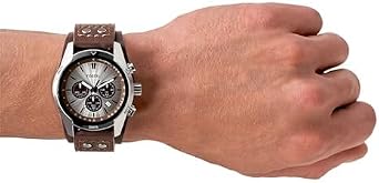 Fossil Men's Watch, Coachman Quartz Stainless Steel and Chronograph Leather Watch for Men