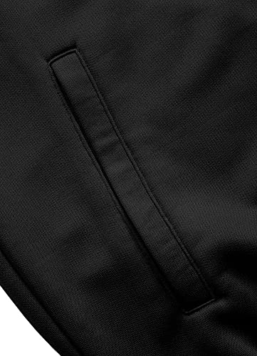 PITBULL - Herren Pullover, Sweatshirt Männer Oldschool Tape Logo, Pullover Normaler Sportlicher Schnitt, Komfortabel Sweatshirts für Herren, Polyestergewebe Blouson - L, Schwarz