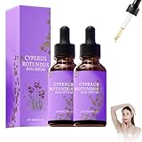 2PCS Cyperus Rotundus Skin Serum, Cyperus Rotundus Oil for Hair Removal, Reducing Body Hair Growth, Natural Organic Moisturizing Body Oil, Suitable for All Skin Types