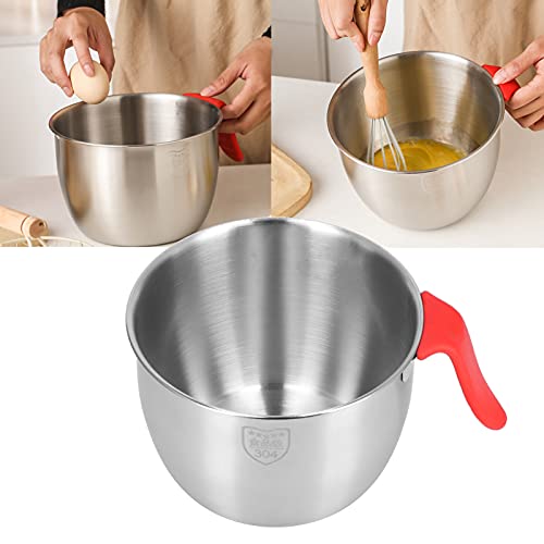 2 piezas boles para mezclar acero inoxidable 2800ML+3600ML miniatura 5