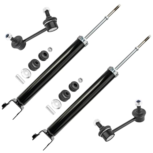 Image of Detroit Axle - Rear 4pc Shock Absorbers Kit for 2007-2013 Nissan Altima 2009-2014 Maxima, 2 Shock Absorbers 2 Sway Bars 2010 2011 2012 2013 Replacement