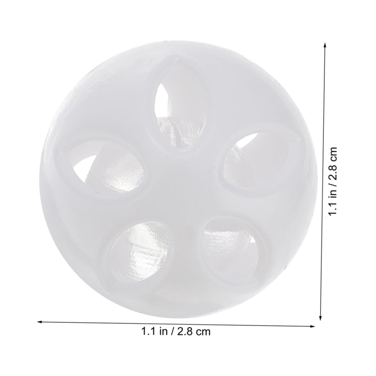 KOMBIUDA 100Pcs Dolls Insert Bells for Sound Maker Balls Hollowed Rattle Inserts for DIY Craft Projects Enhance Personality and Charm for Animal Dolls