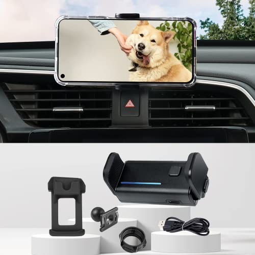 KUCOK Car Phone Holder Mount Fit for Honda Civic 10th Gen 2016 2017 2018 2019 2020 2021,Dashboard Sensor Auto Locked Car Air Vent Phone Stand [Thick & Big Phone Friendly] for 4-7 Inch Phone