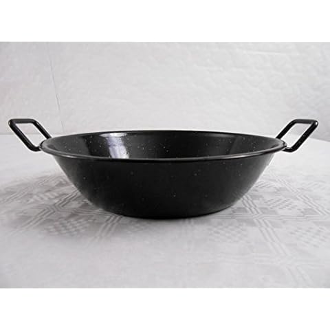 Mastercook 24 cm Heavy Duty Enamel Karai / Kadai Frying Wok Cover
