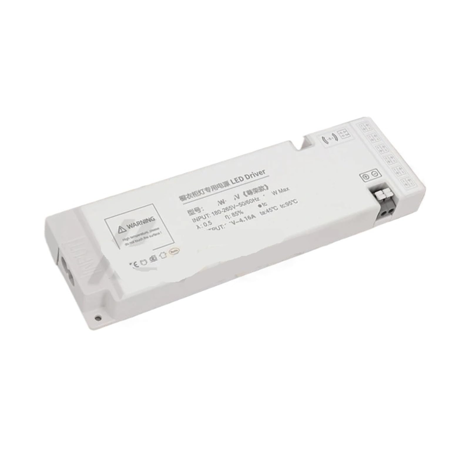 PWANUIGTE LED Cabinet Driver Light with Port 24W/36W/60W/100W Lighting Transformer 220V to DC12V/24V Power Supply(60W,DC 12V)