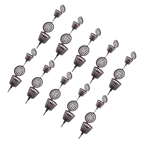 CAXUSD 20 piezas Caja de Fertilizante para Jardín Contenedores Plásticos Reutilizables con Tapa Resistentes y Fáciles de Limpiar Accesorios Versátiles para Plantas y Suculentas
