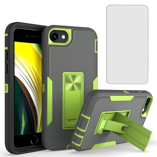 Coque antichoc iPhone SE 2020 grise robuste pour chantier et trajets
