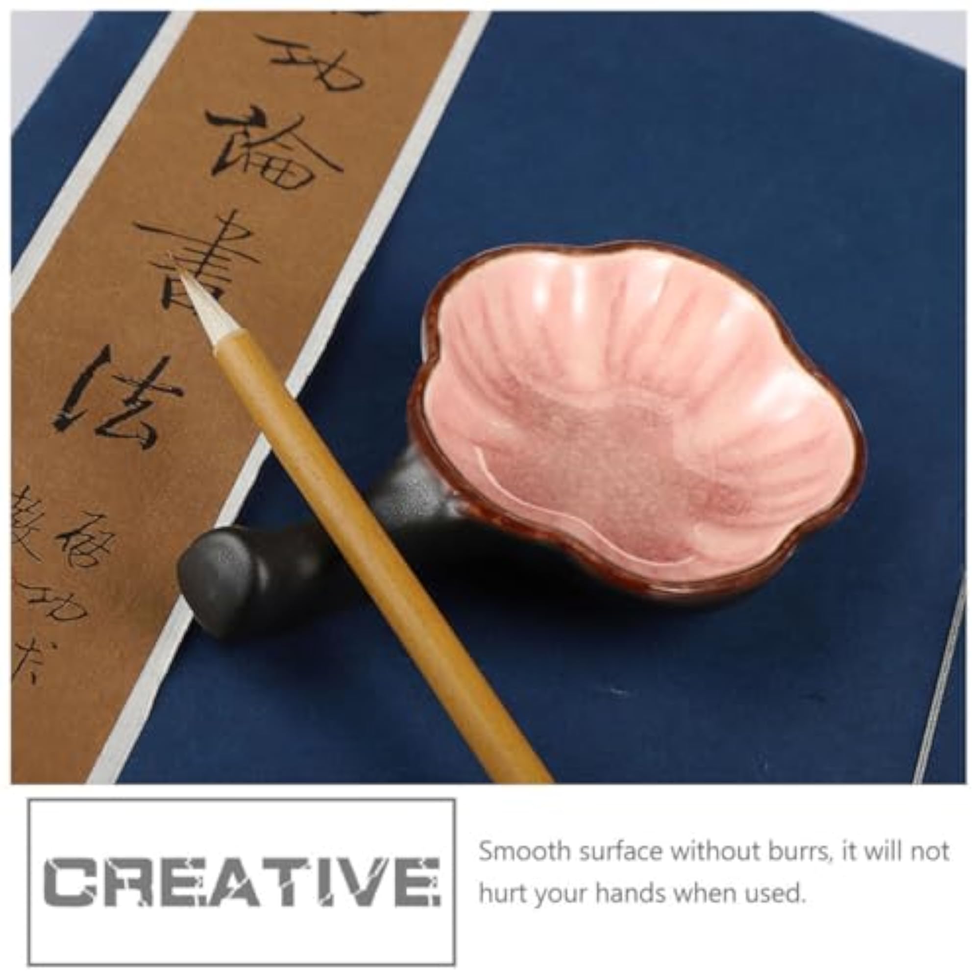 2pcs Water Plate Ink Plate Pen Holder Ceramics