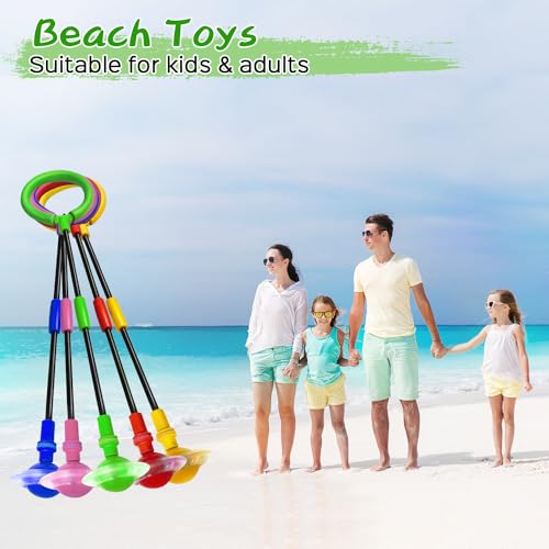 Jalunth Springring Fußkreisel Swing Wheel Outdoor Draußen Garten Strand Blinkt Skip Ball Spielzeug Spiele Kinder Erwachsene Jungen Mädchen 5 6 7 8 9 10 11 12 13 Jahre Geburtstag Geschenke mit Lichtrad