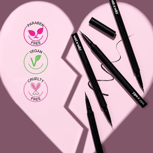 Wet N Wild 1115530 Mega Last Breakup Proof Liquid Eyeliner - Ultra-Fine Brush, Waterproof thumb #7