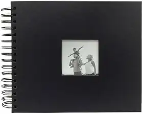 Álbum De Fotos Scrapbook 20x23 Livro De Assinaturas Cor:Preto