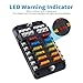 Marine Fuse Block, 12V Fuse Box with LED Warning Indicator Damp-Proof Cover 12 Circuit Independent Positive Negative Fuse Panel with Negative Bus Fuse Box for 12V/24V Vehicle Car Boat Auto (12-Way)