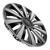 GALPADA Car Wheel Hubcap Protector 15-inch Hub Cap Cover Silver Gray Steel Rim Center Hub Cover