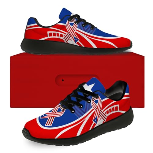 Puerto Rico Flag Shoes Womens Mens Gym Athletic Running Shoes Walking Sneakers Gifts for Him Her2