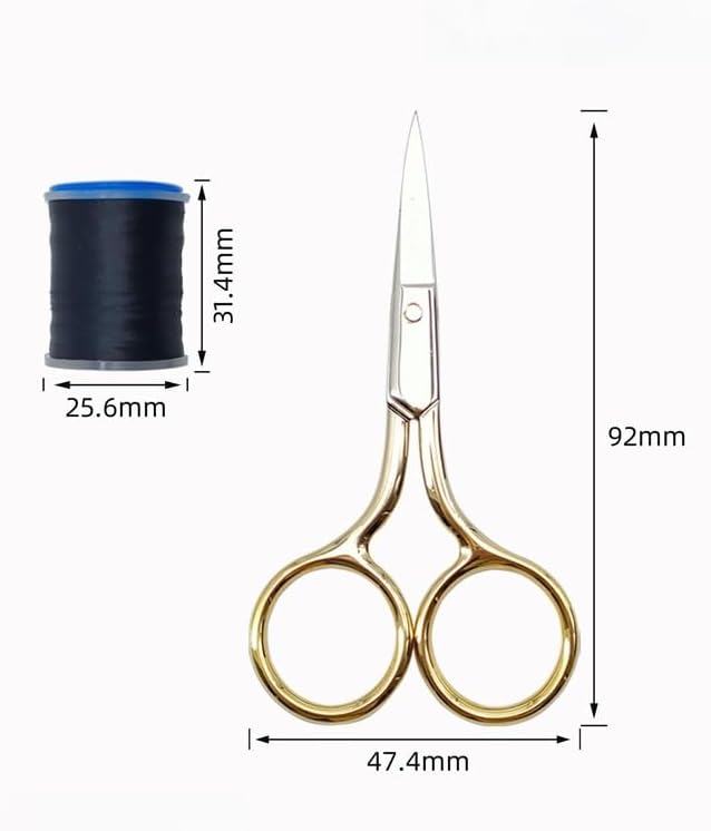 1Set Fly Tying Tool Kit W/Box Hardened Steel C-Clamp Vise Bobbin Holder Threader Whip Finisher Hair Stacker for Dry Wet Nymph