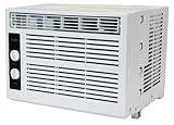 Whirlpool 5,000 BTU 115V Window Air Conditioner & Dehumidifier with Mechanical Controls, Window AC Unit for Apartment, Dorm Room, & Small Rooms up to 150 Square Feet in White