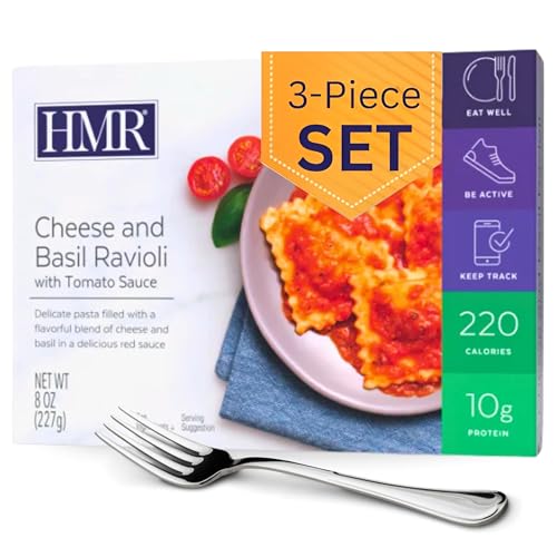 HMR Cheese and Basil Ravioli Entrée | Pre-packaged Lunch or Dinner to Support Weight Loss | Ready...