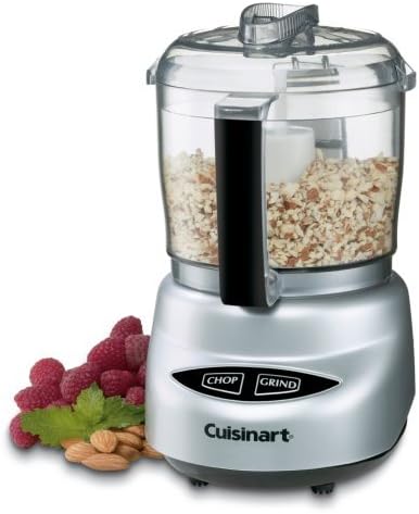 Cuisinart DLC-2ABC Mini Prep Plus Food Processor Brushed Chrome and Nickel (Renewed)