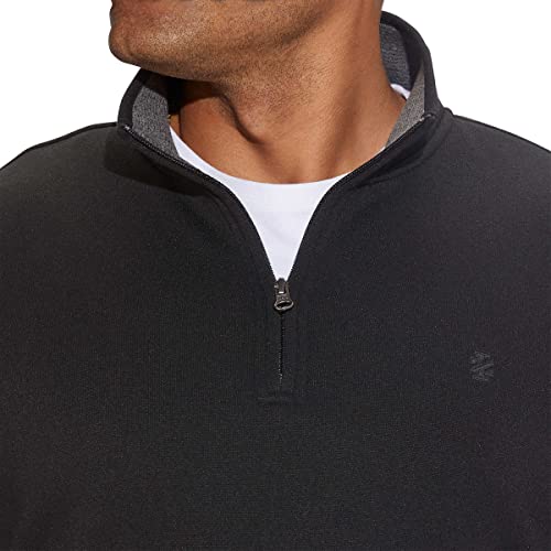 IZOD Mens Midweight Quarter Zip Fleece Pullover4